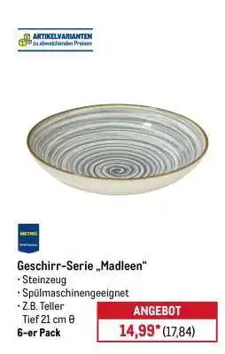 METRO Geschirr-Serie „Madleen“ Angebot