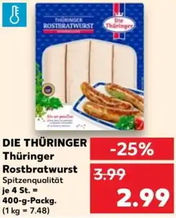 Kaufland DIE THÜRINGER Thüringer Rostbratwurst Angebot