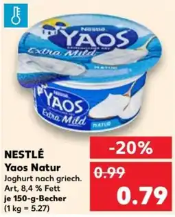 Kaufland NESTLÉ Yaos Natur Angebot