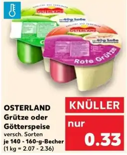 Kaufland OSTERLAND Grütze oder Götterspeise Angebot