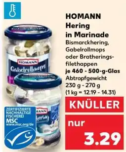 Kaufland HOMANN Hering in Marinade Angebot