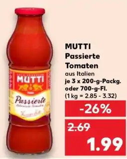 Kaufland MUTTI Passierte Tomaten Angebot