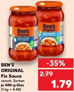 Kaufland BEN'S ORIGINAL Fix Sauce Angebot