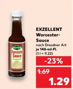 Kaufland EXZELLENT Worcester- Sauce Angebot