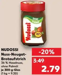 Kaufland NUDOSSI Nuss-Nougat- Brotaufstrich Angebot