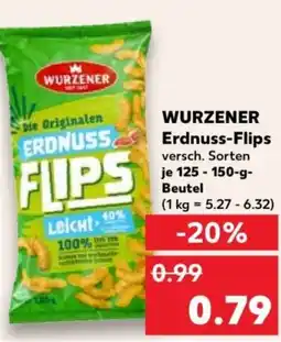 Kaufland WURZENER Erdnuss-Flips Angebot