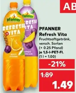 Kaufland PFANNER Refresh Vita Angebot