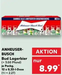 Kaufland ANHEUSERBUSCH Bud Lagerbier Angebot