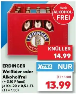 Kaufland ERDINGER Weißbier oder Alkoholfrei Angebot
