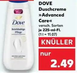 Kaufland DOVE Duschcreme Advanced Care Angebot