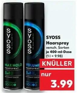 Kaufland SYOSS Haarspray Angebot