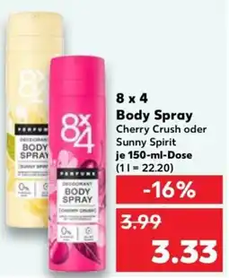 Kaufland 8x4 Body Spray Angebot