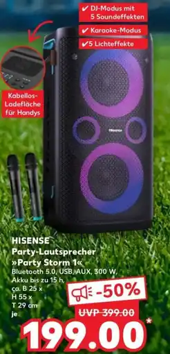 Kaufland HISENSE Party-Lautsprecher Party Storm 1 Angebot