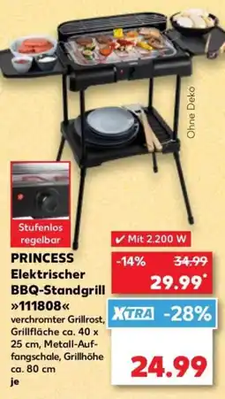 Kaufland PRINCESS Elektrischer BBQ-Standgrill 111808 Angebot