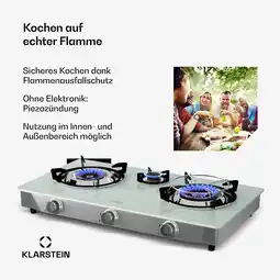 Netto Marken-Discount Barzona Campingkocher 3 Brenner Glasplatte Edelstahl mobil einsetzbar Weiß 3 Brenner Angebot