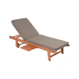 Netto Marken-Discount Sonnenliege SAN DIEGO, braun, inkl. Auflage Angebot
