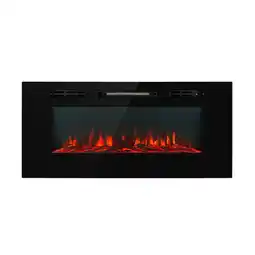Netto Marken-Discount Galeras Elektrischer Wand- und Einbaukamin 1800 W LED 3 Farben Timer Schwarz 102 x 47 x 13 cm Angebot