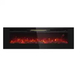Netto Marken-Discount Galeras 152 Elektrischer Wandkamin 1800W LED Schwarz 152.5 x 47 x 13 cm Angebot
