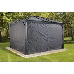 Netto Marken-Discount Sojag Pavillon Ventura 10x14 Vorhänge Angebot