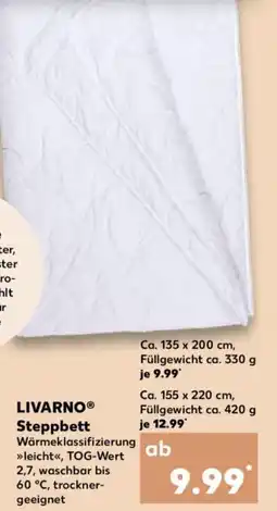 Kaufland LIVARNO Steppbett Angebot