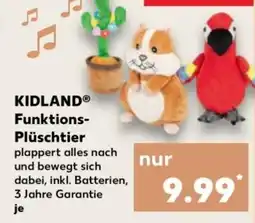 Kaufland KIDLAND Funktions- Plüschtier Angebot