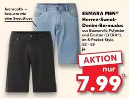 Kaufland ESMARA MEN Herren-Sweat- Denim-Bermudas Angebot