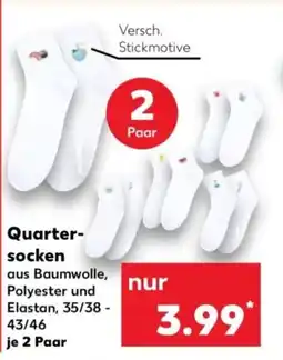Kaufland Quarter- socken Angebot