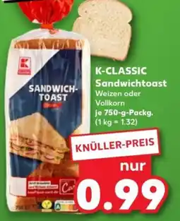 Kaufland K-CLASSIC Sandwich toast Angebot