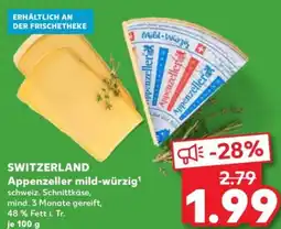 Kaufland SWITZERLAND Appenzeller mildwürzig Angebot