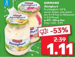 Kaufland EHRMANN Almighurt Angebot
