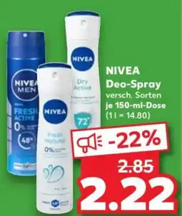 Kaufland NIVEA Deo-Spray Angebot