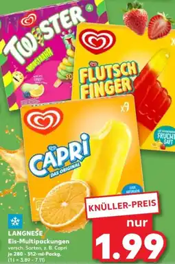 Kaufland LANGNESE Eis-Multipackungen Angebot