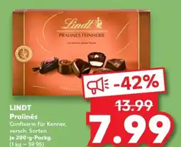 Kaufland LINDT Pralinés Angebot