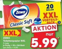 Kaufland ZEWA Toilettenpapier XXL Angebot
