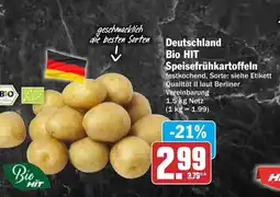 AEZ Deutschland Bio HIT Speisefrühkartoffeln Angebot