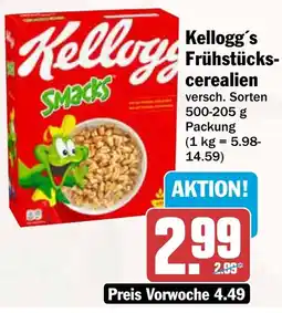 AEZ Kellogg's Frühstückscerealien Angebot
