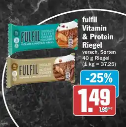 AEZ fulfil Vitamin & Protein Riegel Angebot