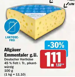 AEZ Allgäuer Emmentaler g.U. Angebot