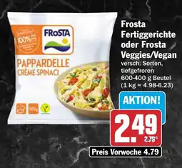 AEZ Frosta Fertiggerichte oder Frosta Veggies/Vegan Angebot
