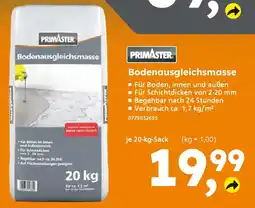 Globus Baumarkt PRIMASTER Bodenausgleichsmasse Angebot