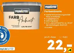 Globus Baumarkt PRIMASTER Farbambiente Angebot