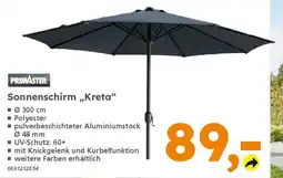 Globus Baumarkt PRIMASTER Sonnenschirm ,,Kreta" Angebot
