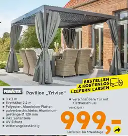Globus Baumarkt PRIMASTER Pavillon ,,Triviso" Angebot