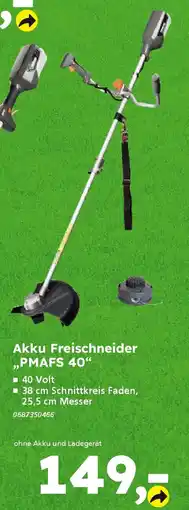 Globus Baumarkt PRIMASTER Akku Freischneider ,,PMAFS 40" Angebot