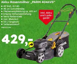 Globus Baumarkt PRIMASTER Akku Rasenmäher,,PARM 4046VS" Angebot