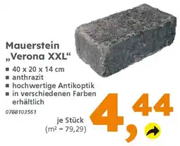 Globus Baumarkt Mauerstein ,,Verona XXL" Angebot