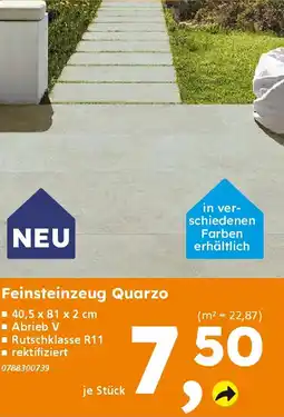 Globus Baumarkt Feinsteinzeug Quarzo Angebot