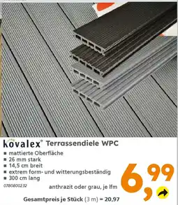 Globus Baumarkt kovalex Terrassendiele WPC Angebot