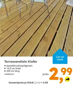 Globus Baumarkt Terrassendiele Kiefer Angebot