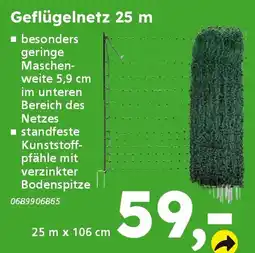 Globus Baumarkt Geflügelnetz 25 m Angebot